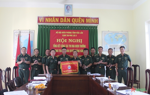 Các cụm thi đua Bộ đội Biên phòng tỉnh Đắk Lắk tổng kết Phong trào Thi đua Quyết thắng